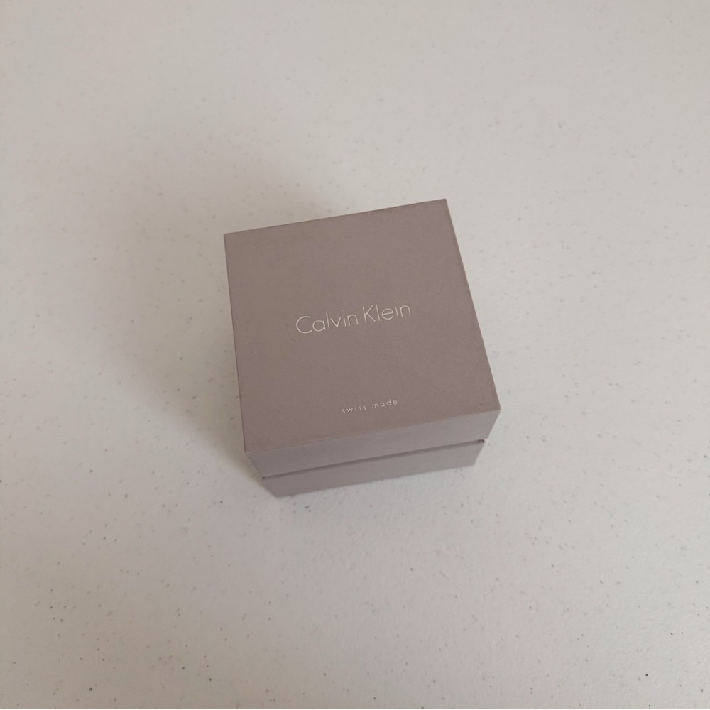 Calvin Klein Silver Dial Black Strap Watch - Picture 4 of 10